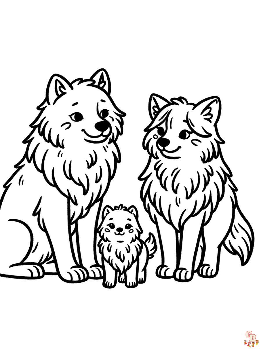 Wolf Coloring Pages to print