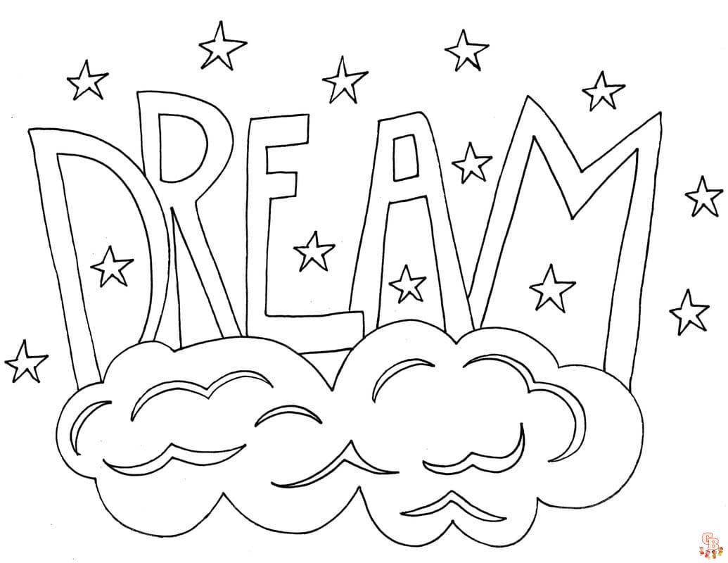 Word coloring pages free printable