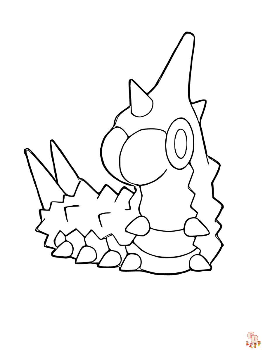 Wurmple coloring page