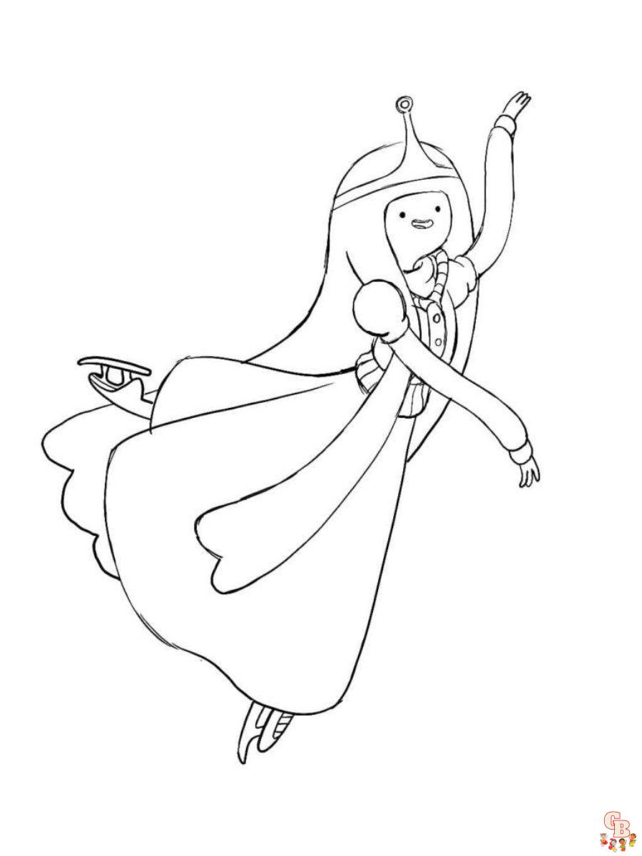 Dibujo de Hora de Aventura para colorear Princesa Chicle