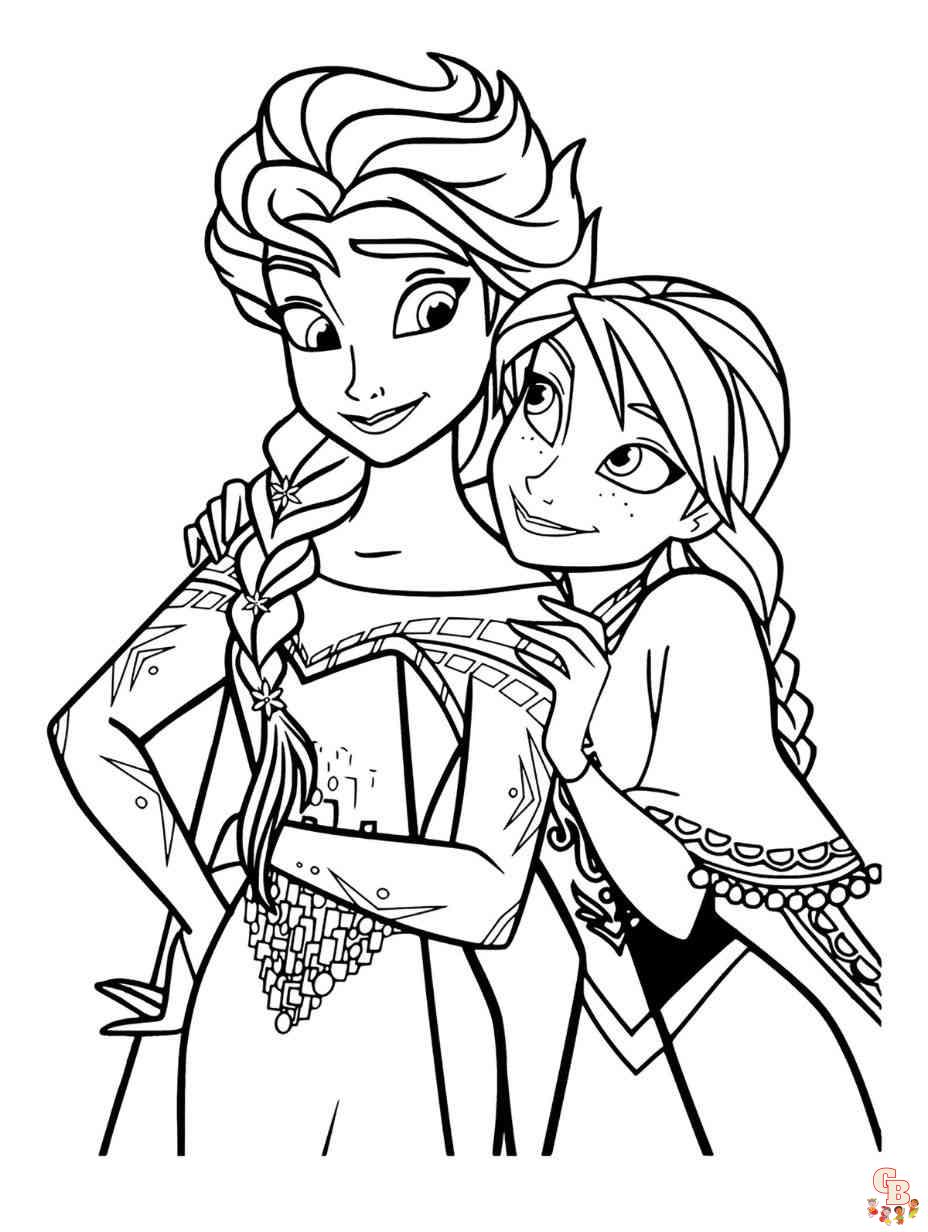 Elsa Coloring Pages - Free Printable Sheets for Kids