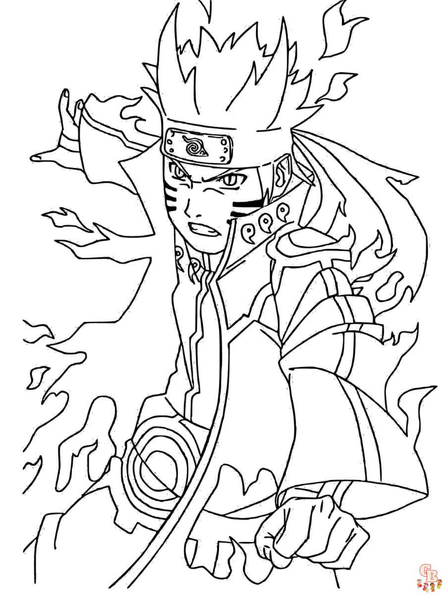 anime coloring pages naruto