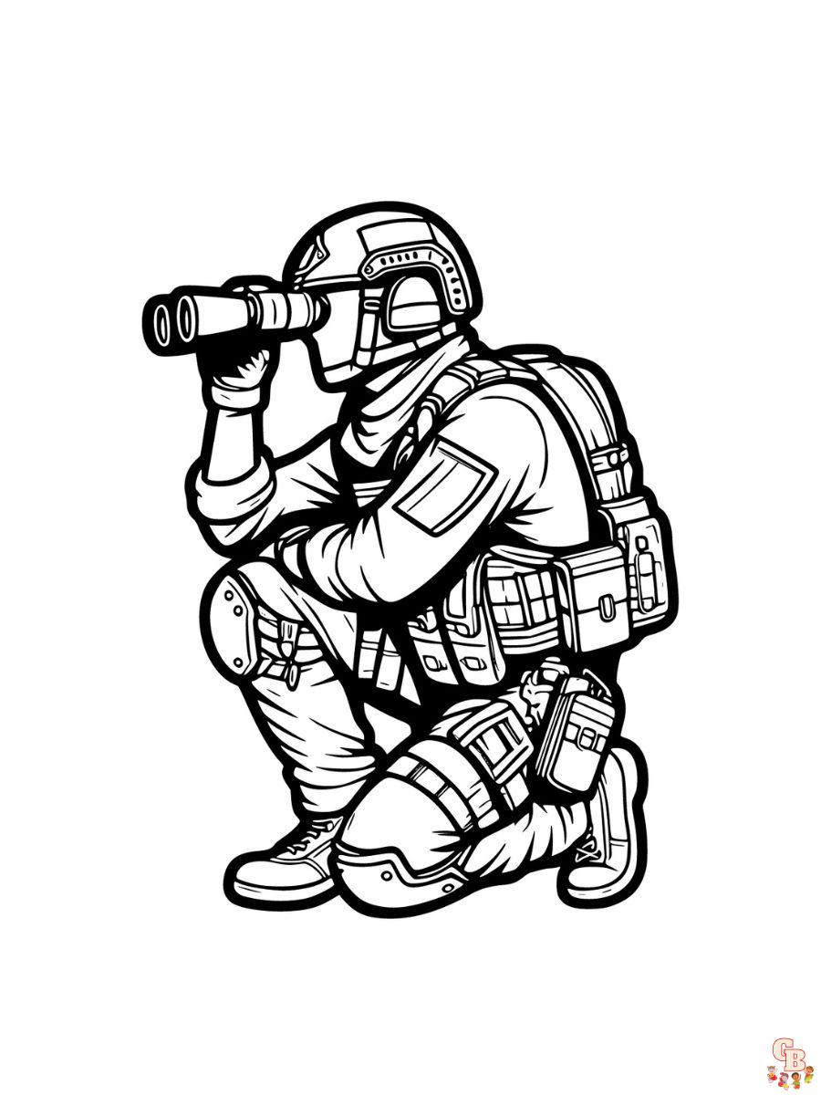 army man soldier coloring pages