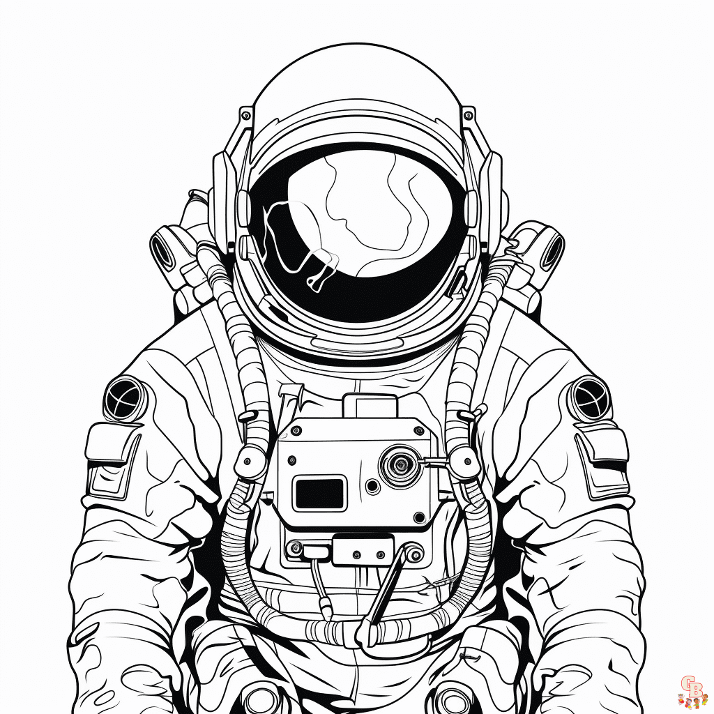 astronauts coloring pages