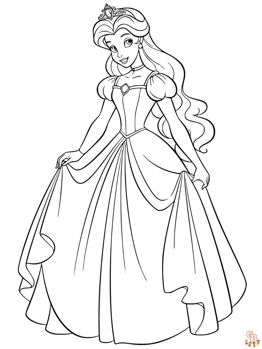 aurora princess desene de colorat