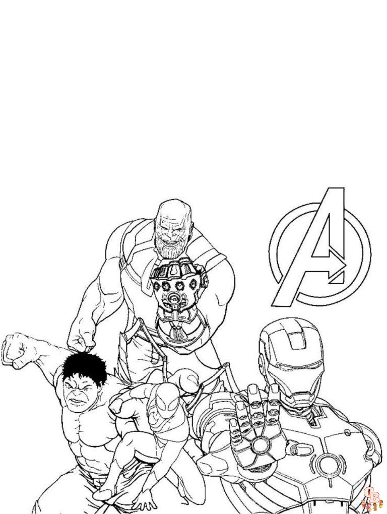 10 Iron Man Coloring Pages Endgame: Unleash Your Inner Superhero