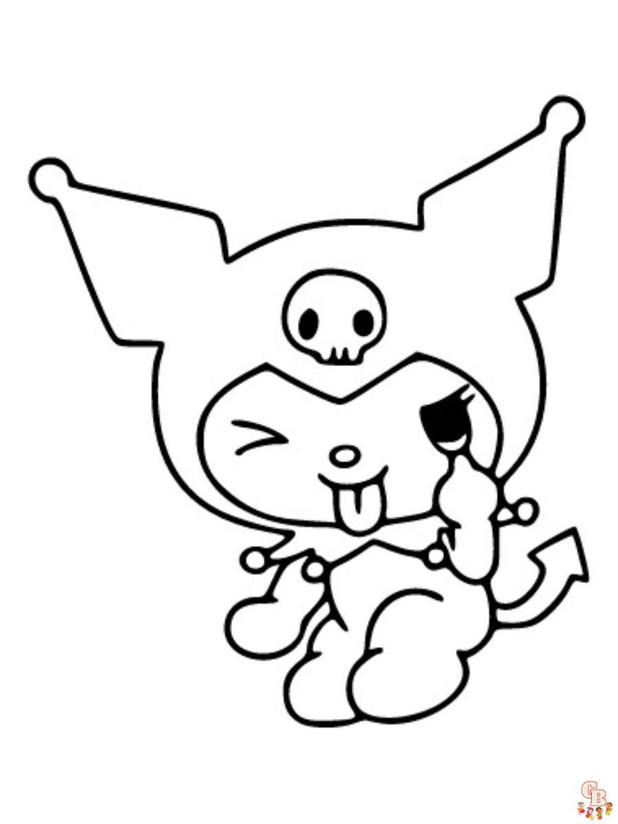 baby kuromi coloring pages