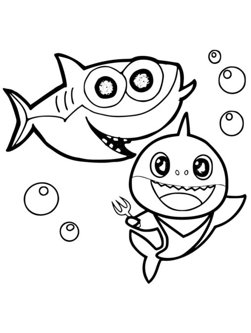 Baby Shark Coloring Pages - Join the Craze with GBcoloring