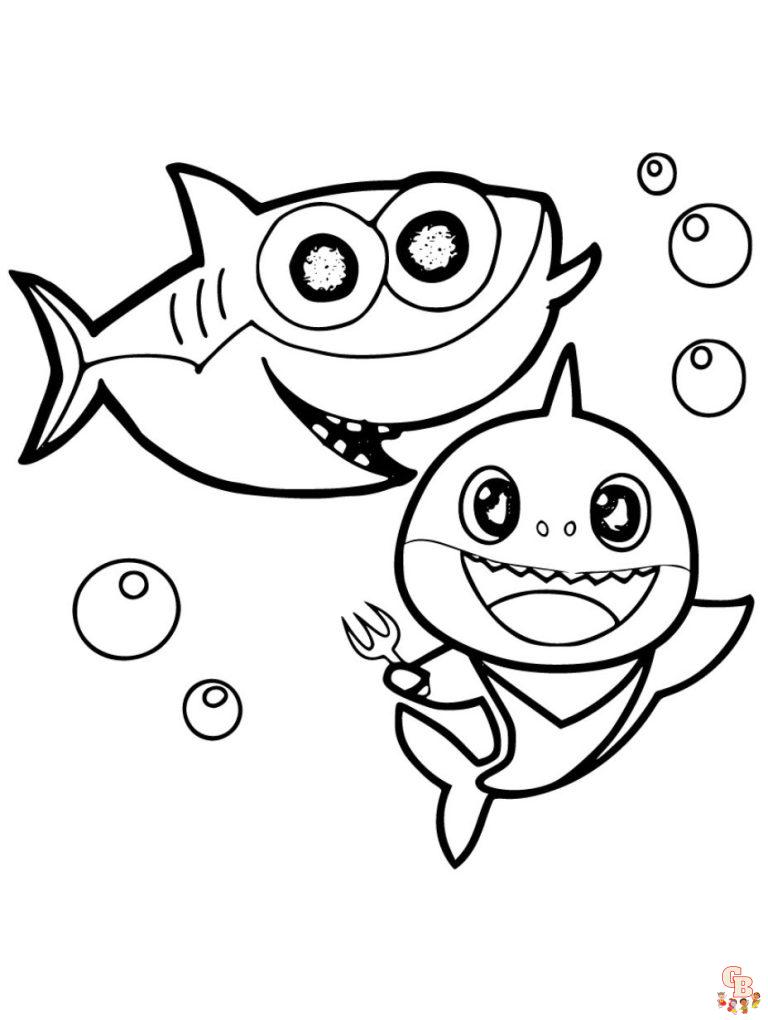 Baby Shark Coloring Pages - Join the Craze with GBcoloring