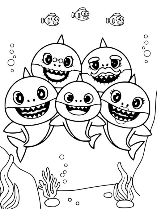 Baby Shark Coloring Pages - Join the Craze with GBcoloring