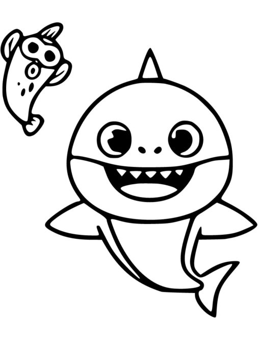 Baby Shark Coloring Pages - Join the Craze with GBcoloring