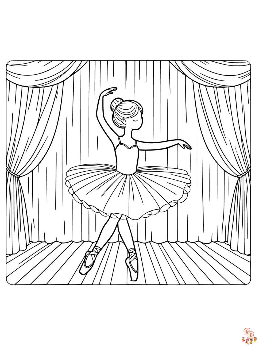 ballerina coloring pages free
