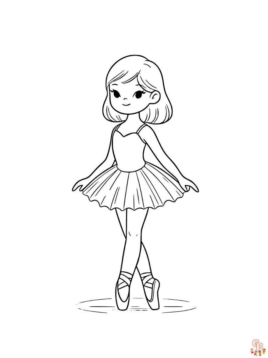 ballerina coloring pages pdf