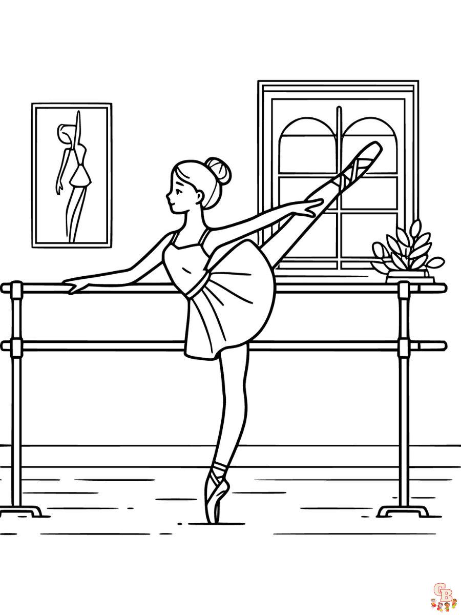 ballerina printable coloring pages