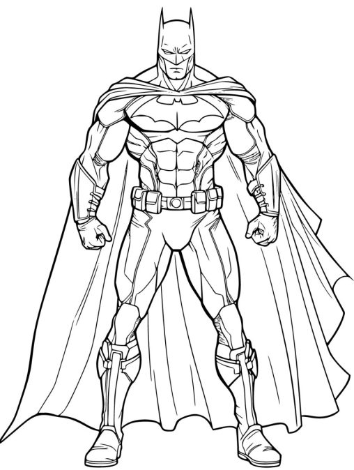 Free Printable Batman Coloring Pages for Kids - GBcoloring