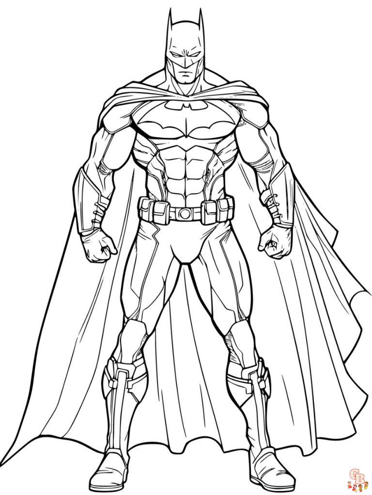 Free Printable Batman Coloring Pages for Kids - GBcoloring