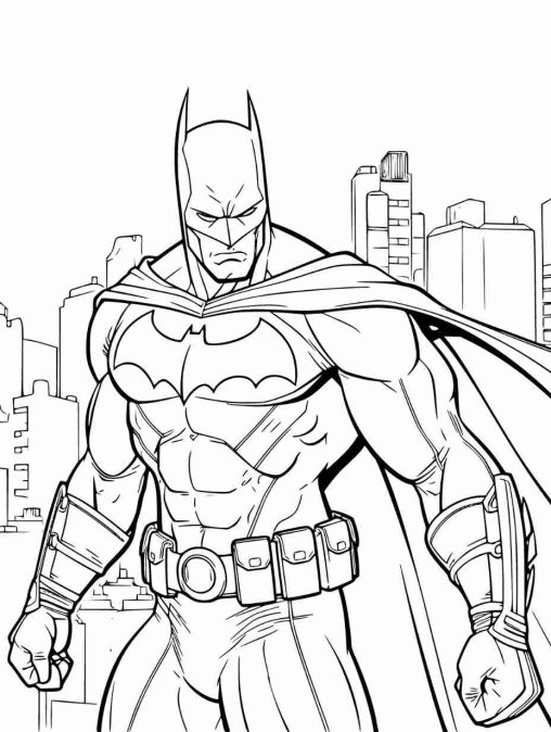 Free Printable Batman Coloring Pages for Kids - GBcoloring