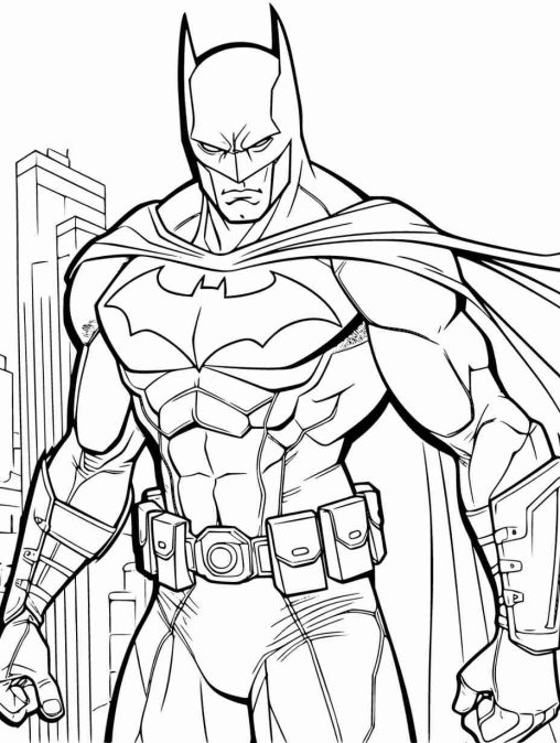 Free Printable Batman Coloring Pages for Kids - GBcoloring