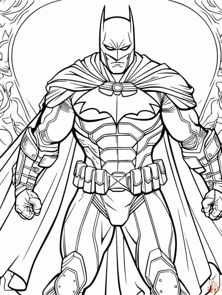 Free Printable Batman Coloring Pages for Kids - GBcoloring