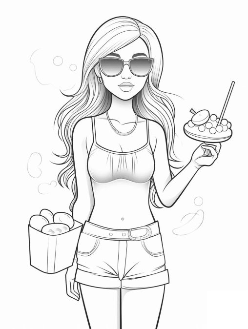 Summer coloring pages free and printable for kids and adults