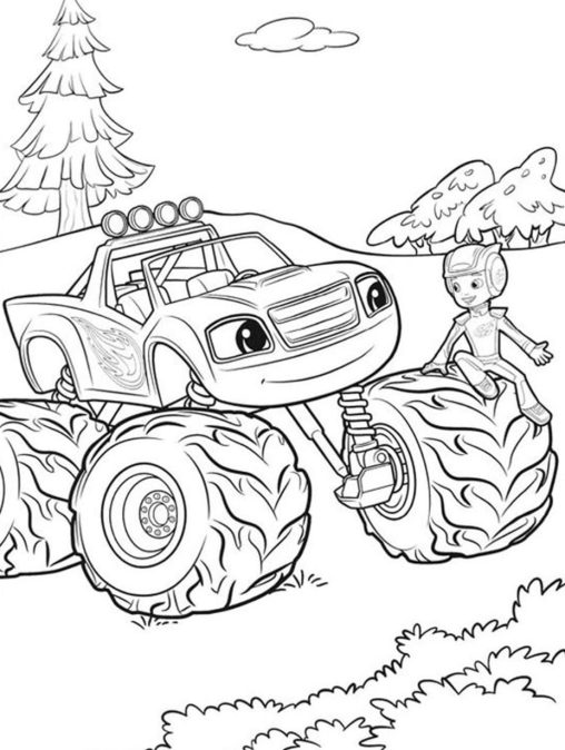 Monster Truck Coloring Pages Free Printable