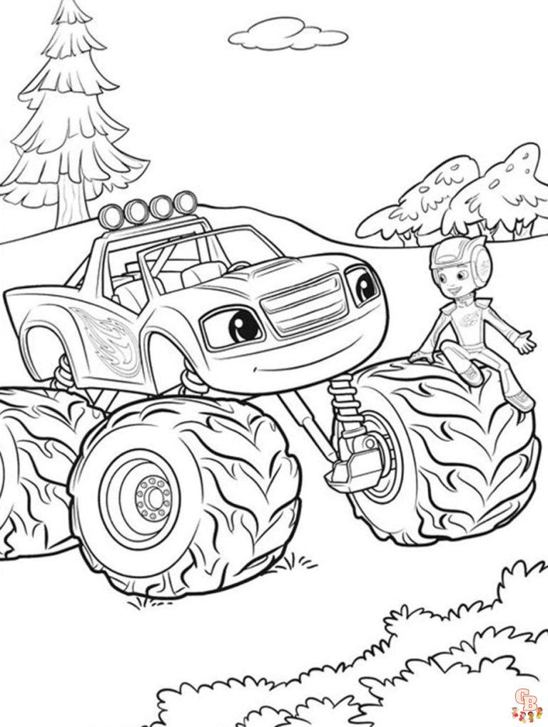 Monster Truck Coloring Pages Free Printable