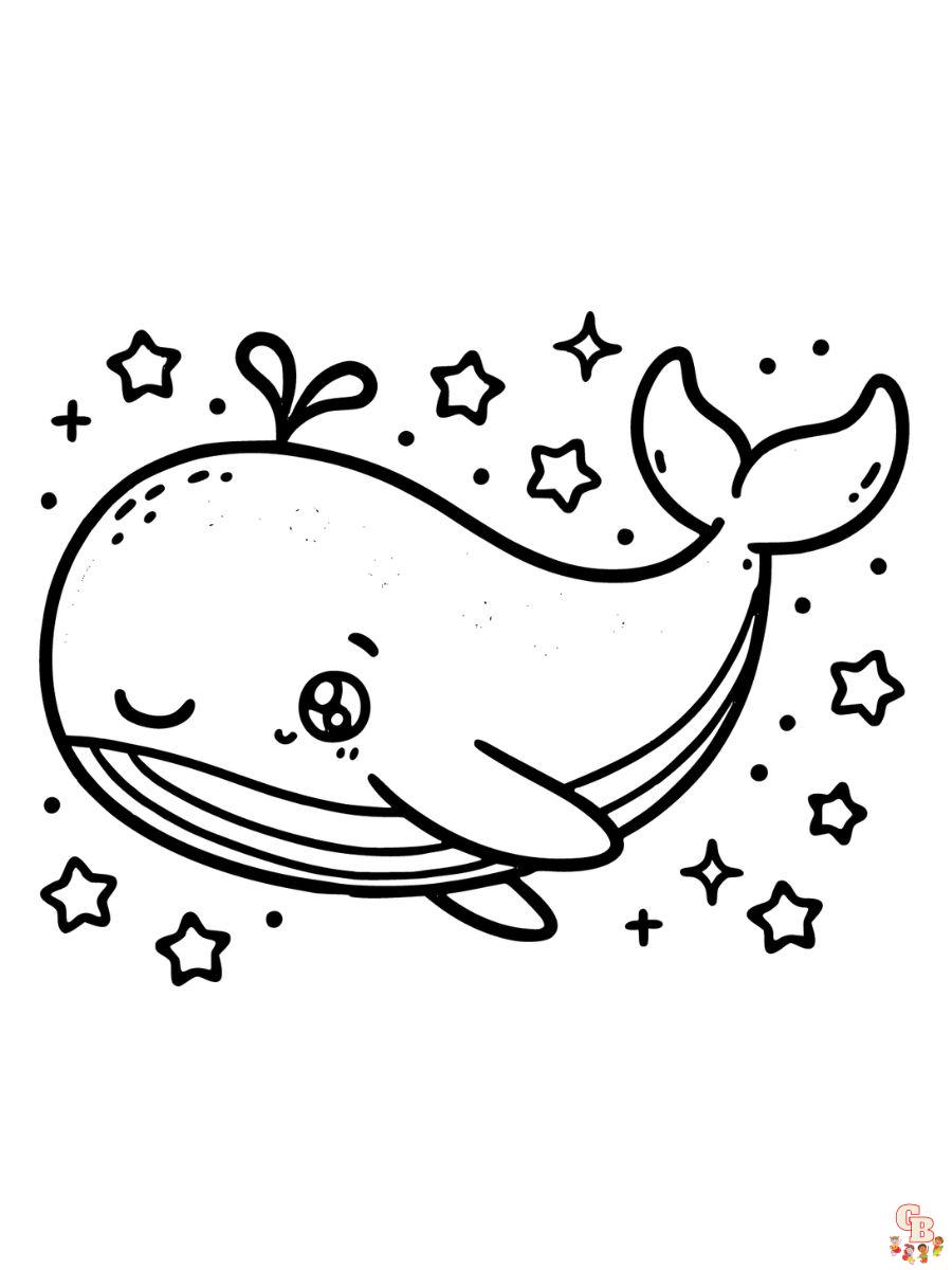 blue whale coloring pages for kids