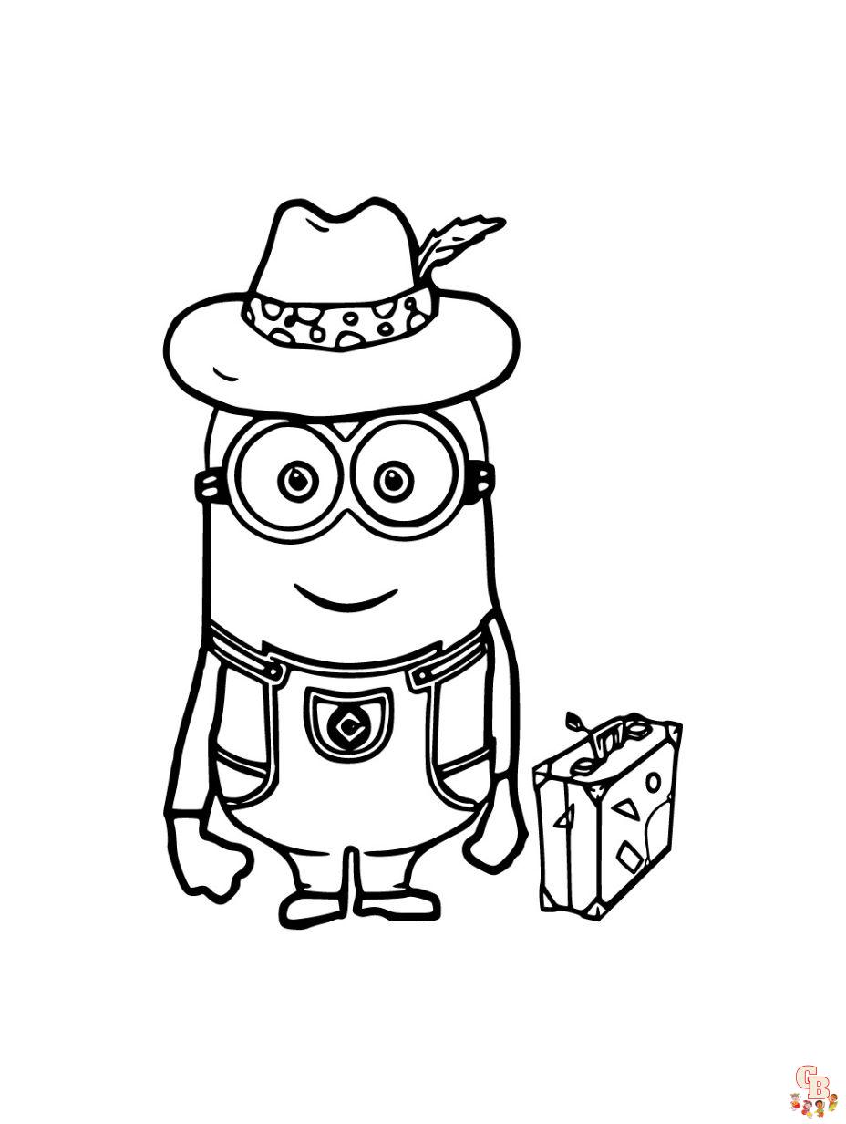 bob the minion coloring pages