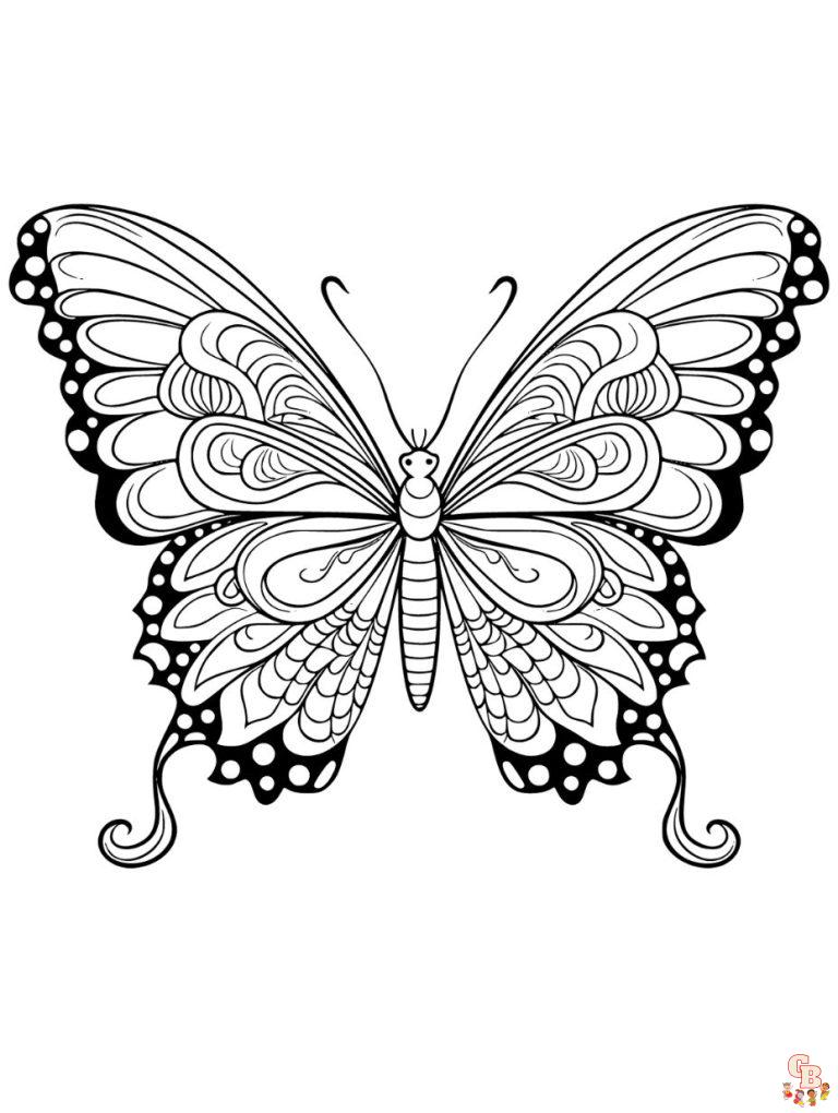 Flutter into Fun with Preschool Butterfly Coloring Pages