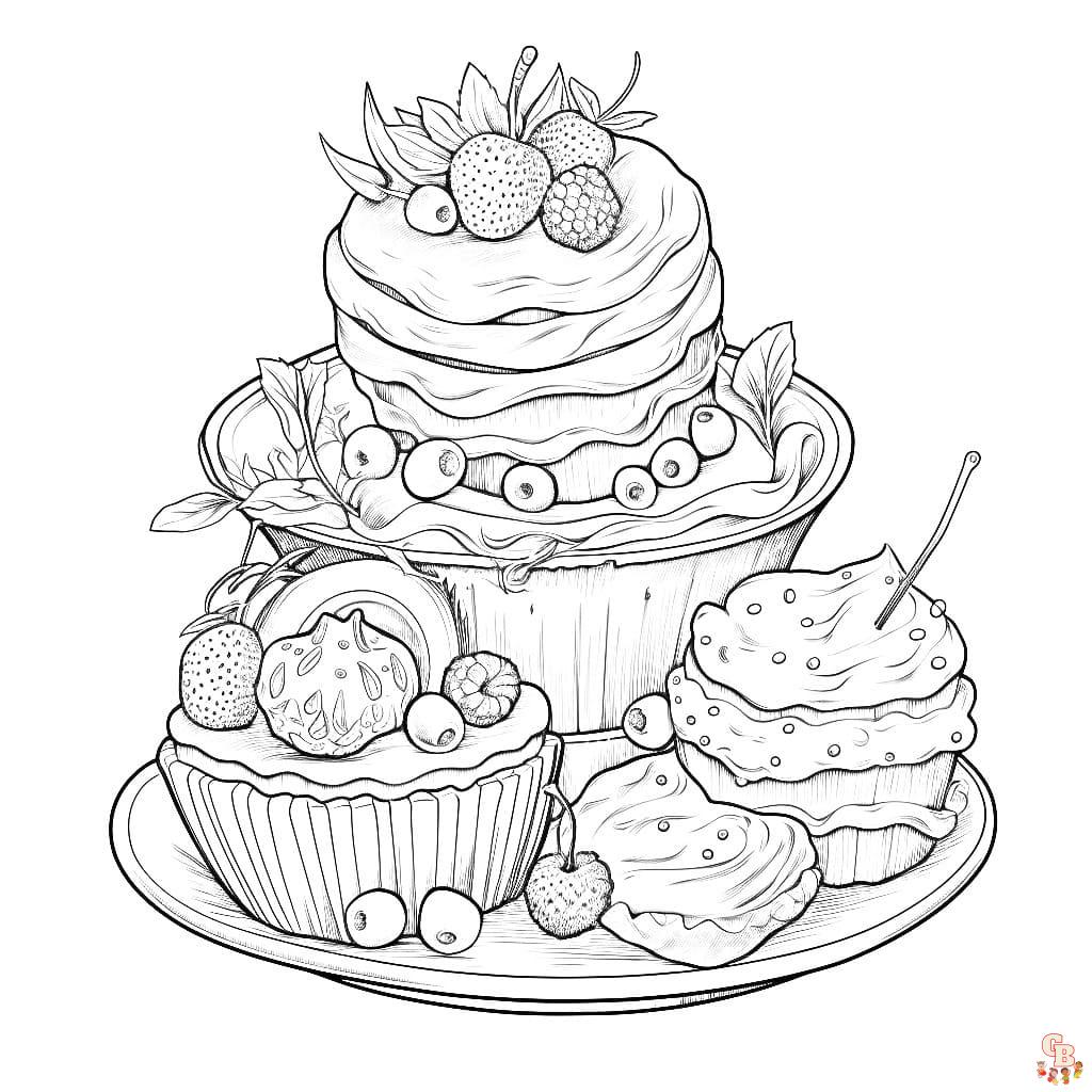 cake coloring pages printable