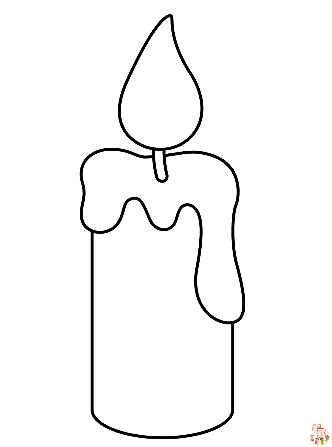 Candle Coloring Pages
