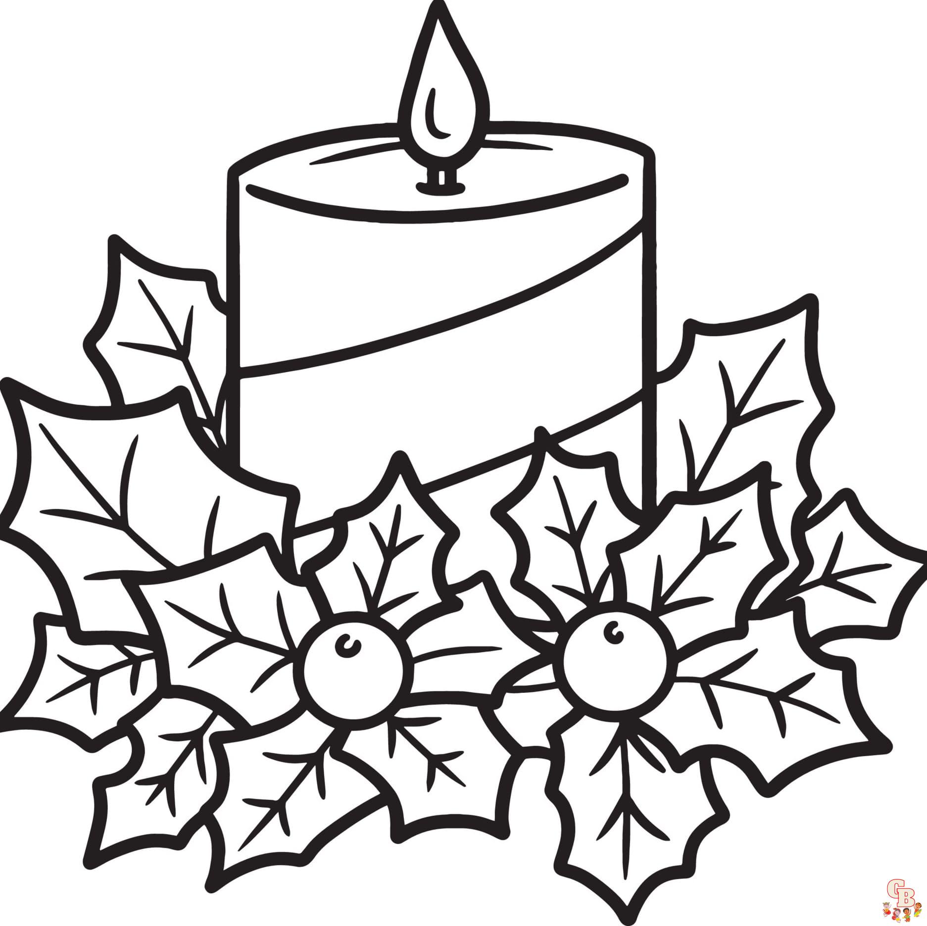 Candle Coloring Pages