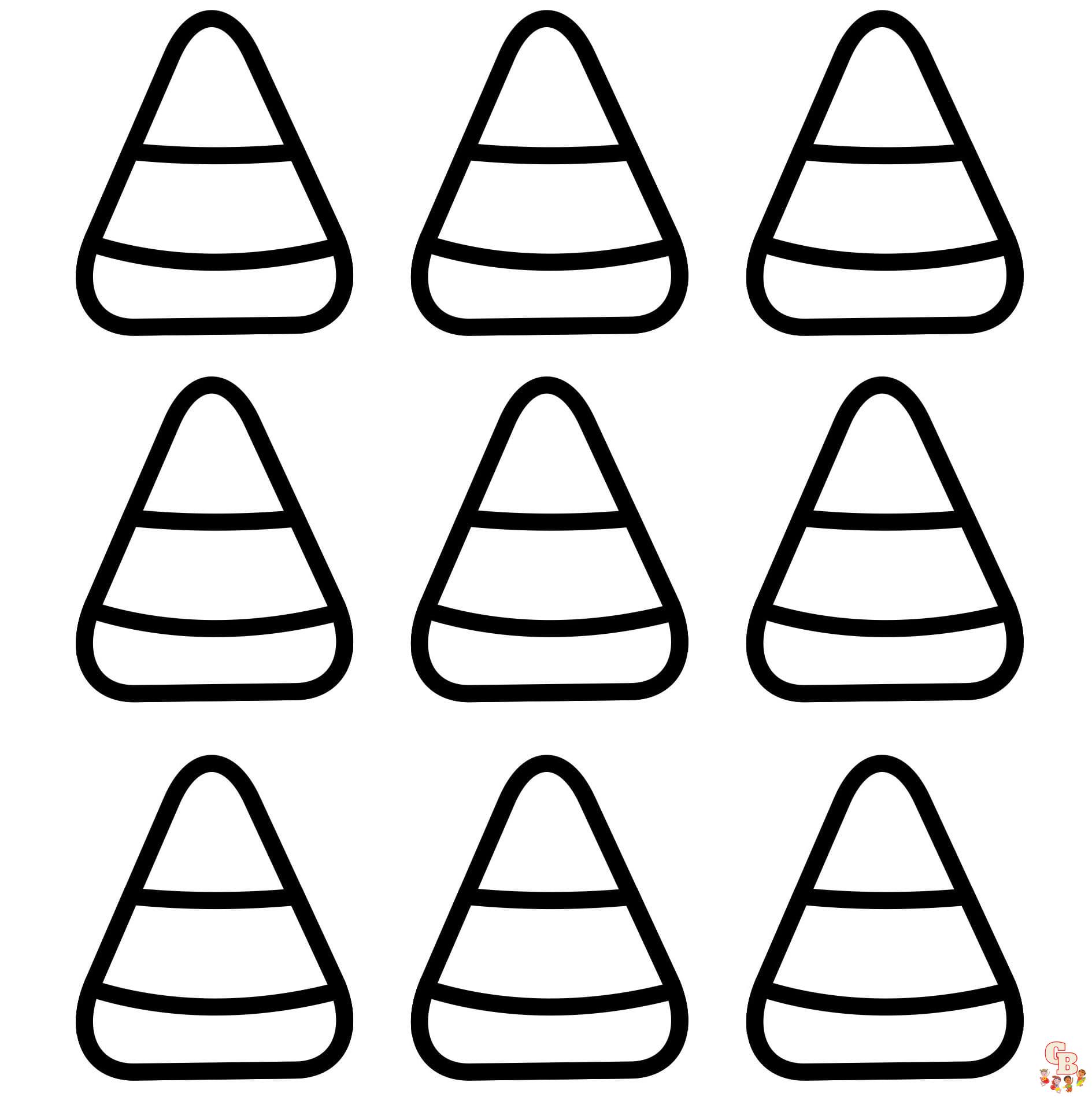 candy corn coloring pages