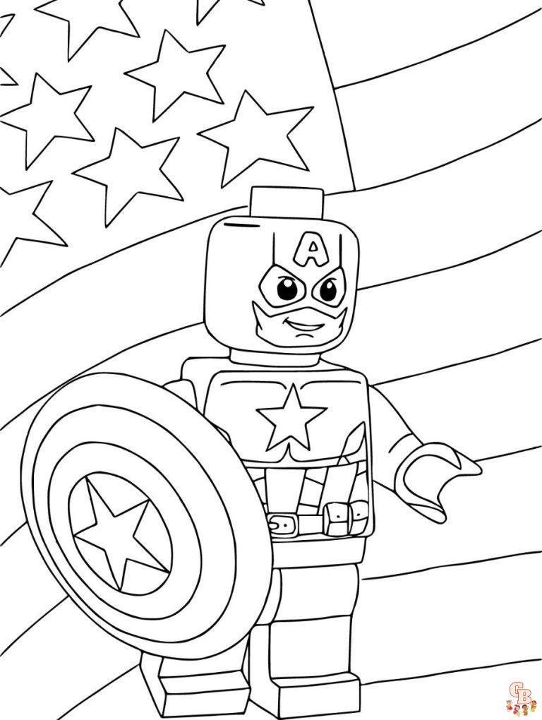 Captain America Coloring pages for kids - GBcoloring