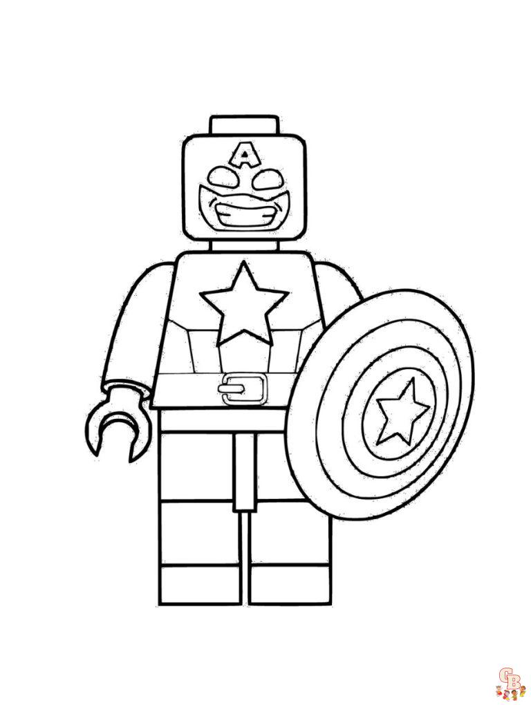 Captain America Coloring pages for kids - GBcoloring