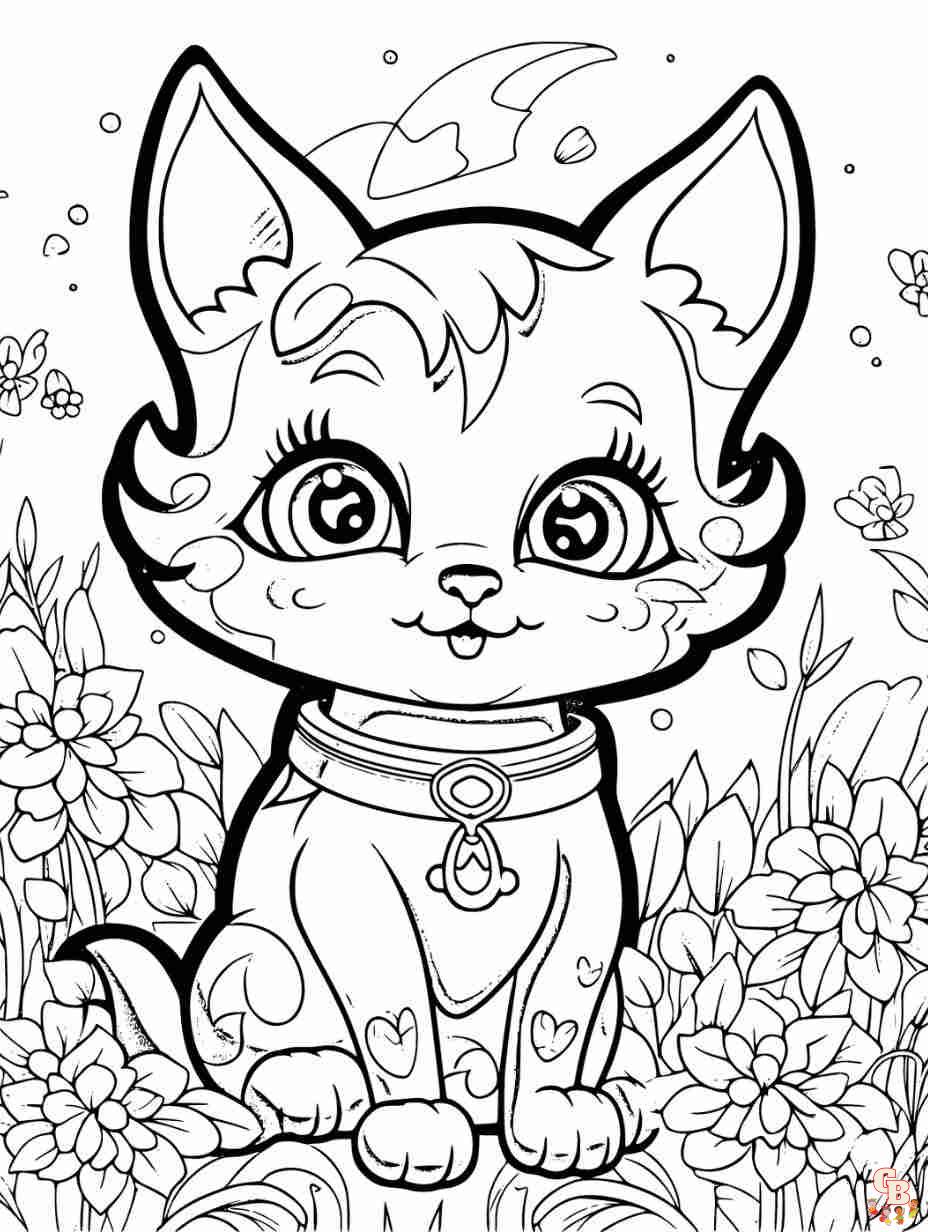 Cats coloring pages