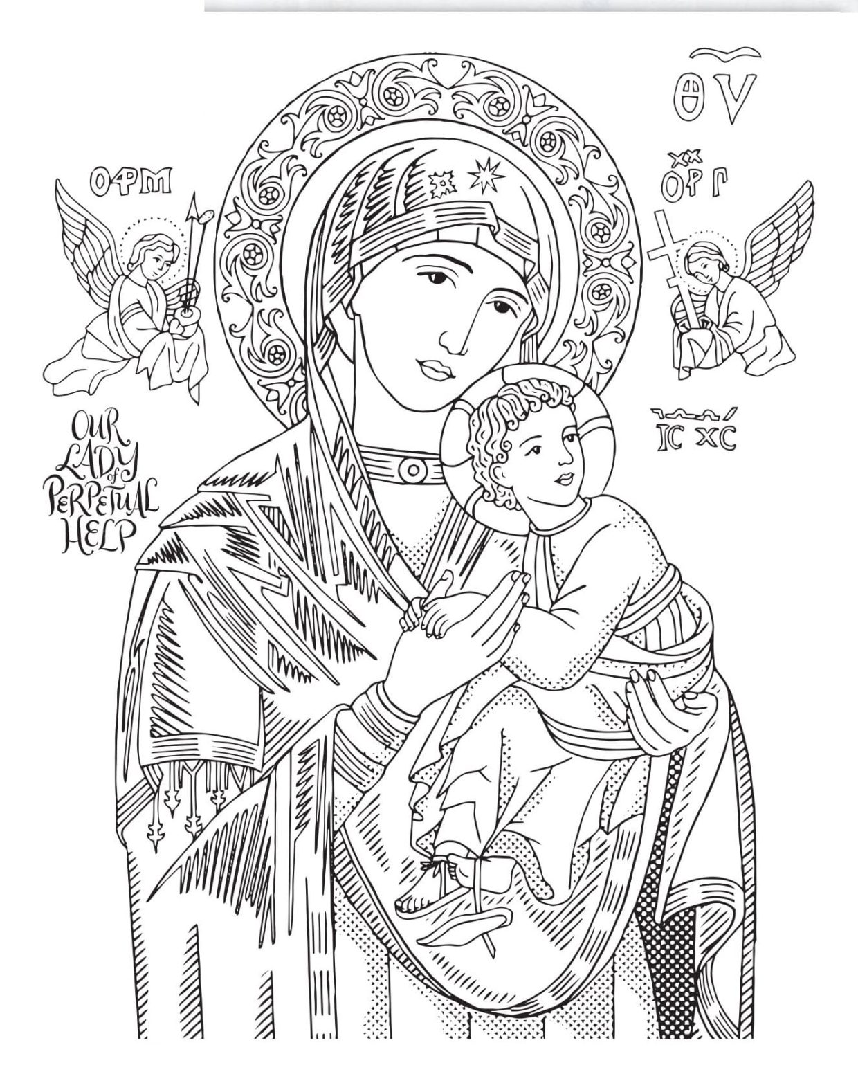 Printable Catholic Coloring Pages Free For Kids And Adults