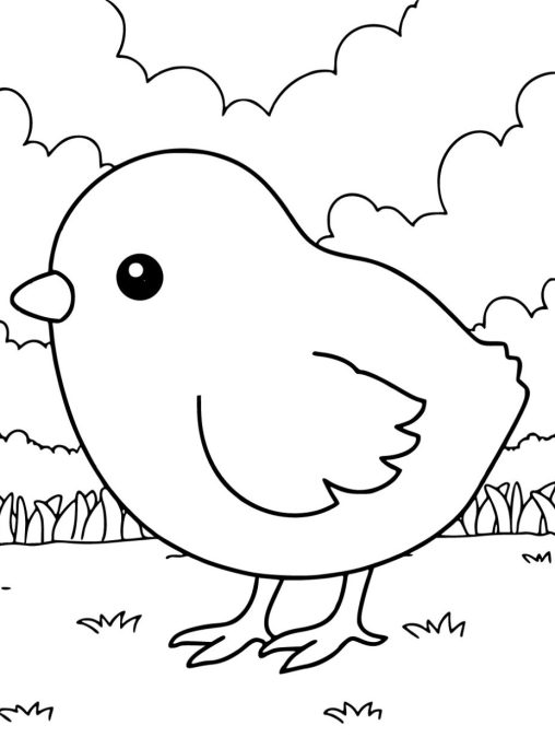 Free Printable Chicken Coloring Pages for Kids | GBcoloring