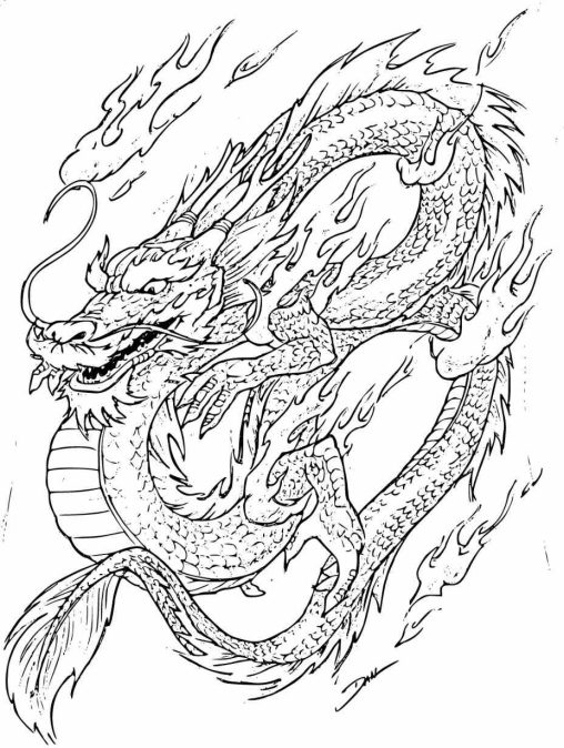 Dragon Coloring Pages Printable and Free