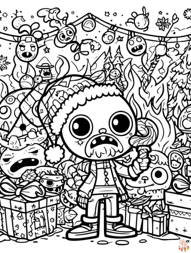 Plants vs Zombies Coloring Pages Free Printable