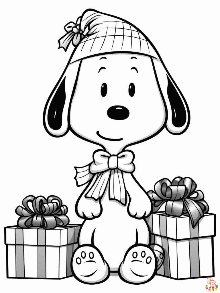 Free Printable Snoopy Coloring Pages - GBcoloring