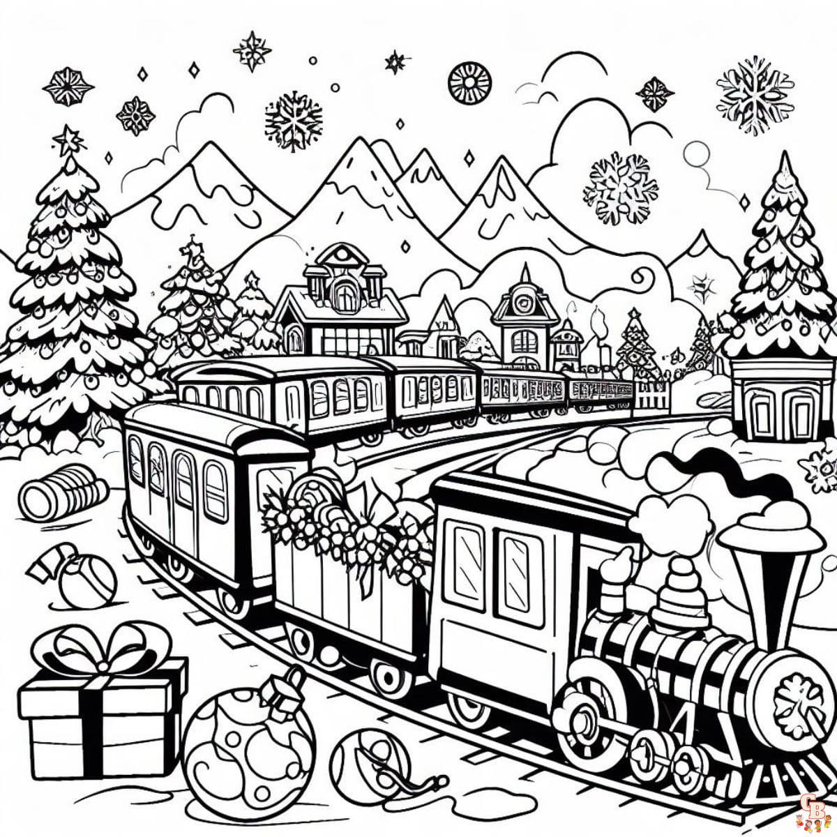Trains Coloring Pages