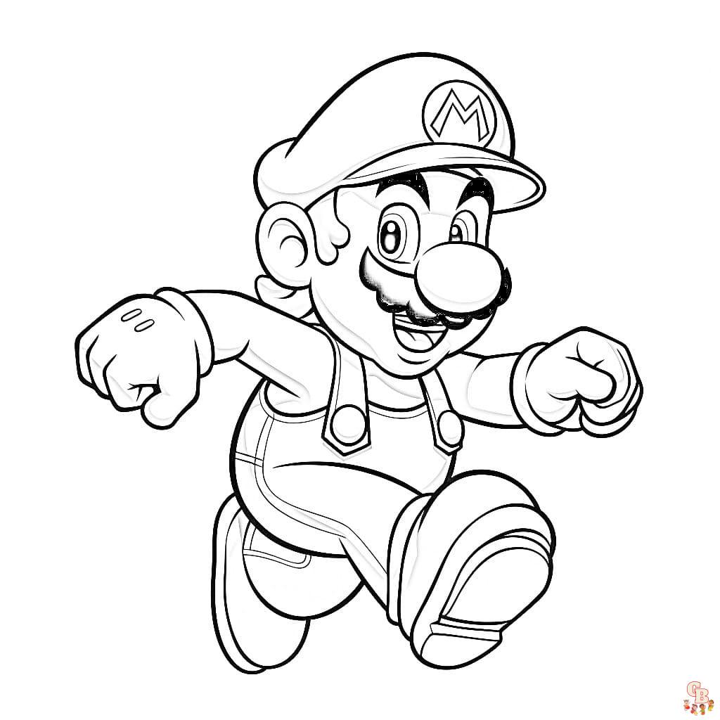 toad mario kart coloring pages