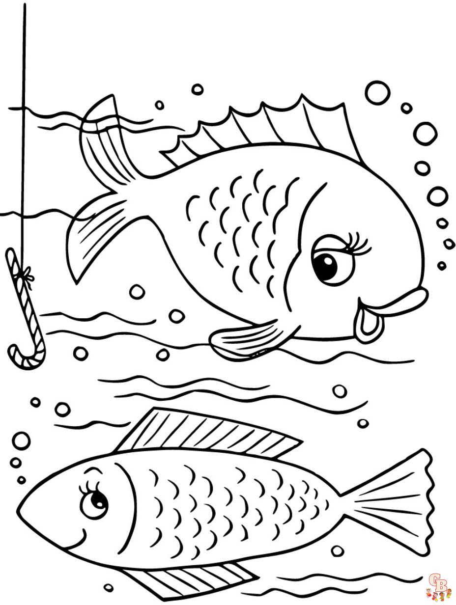 coloring page fish