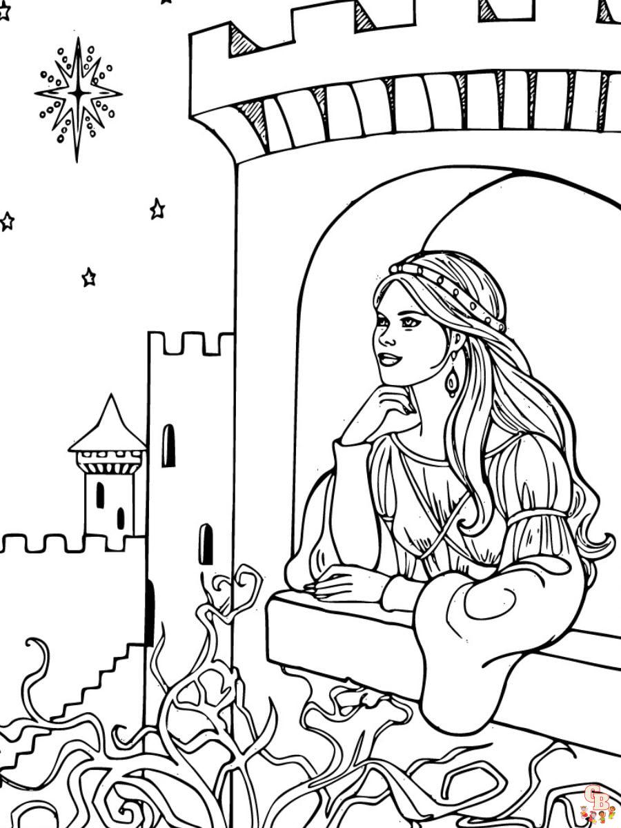 dibujo para colorear princesa leonora