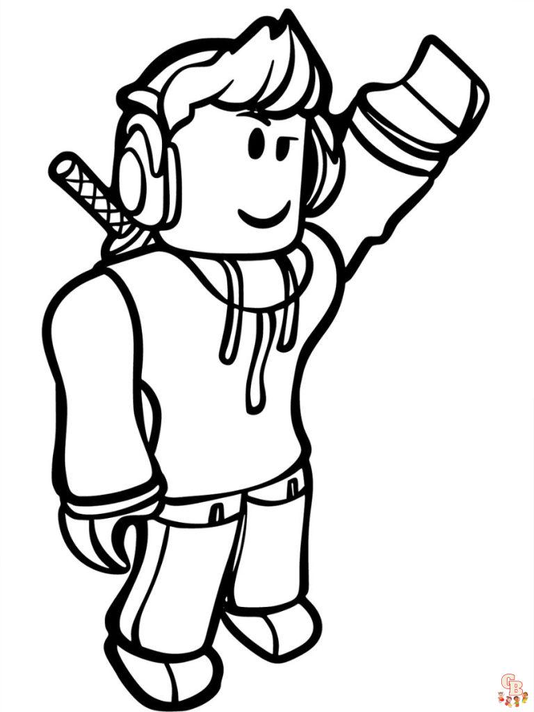 Free Roblox Coloring Pages for Kids to Print | GBcoloring