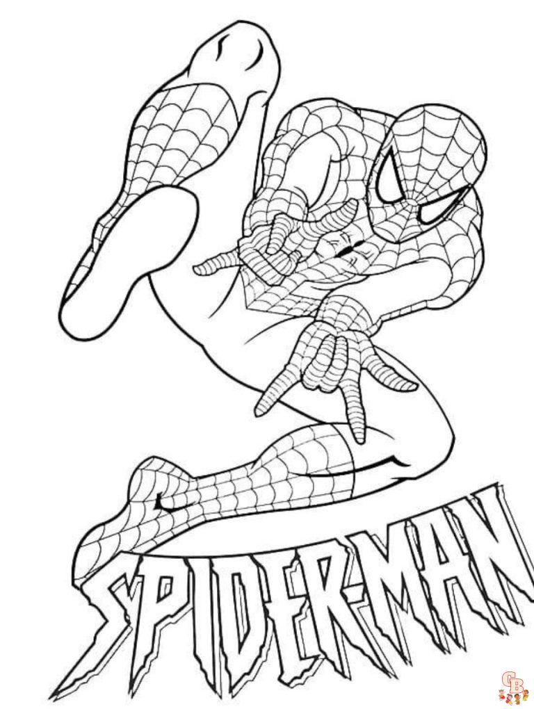 10 Blank Spiderman Coloring Pages for Your Creativity