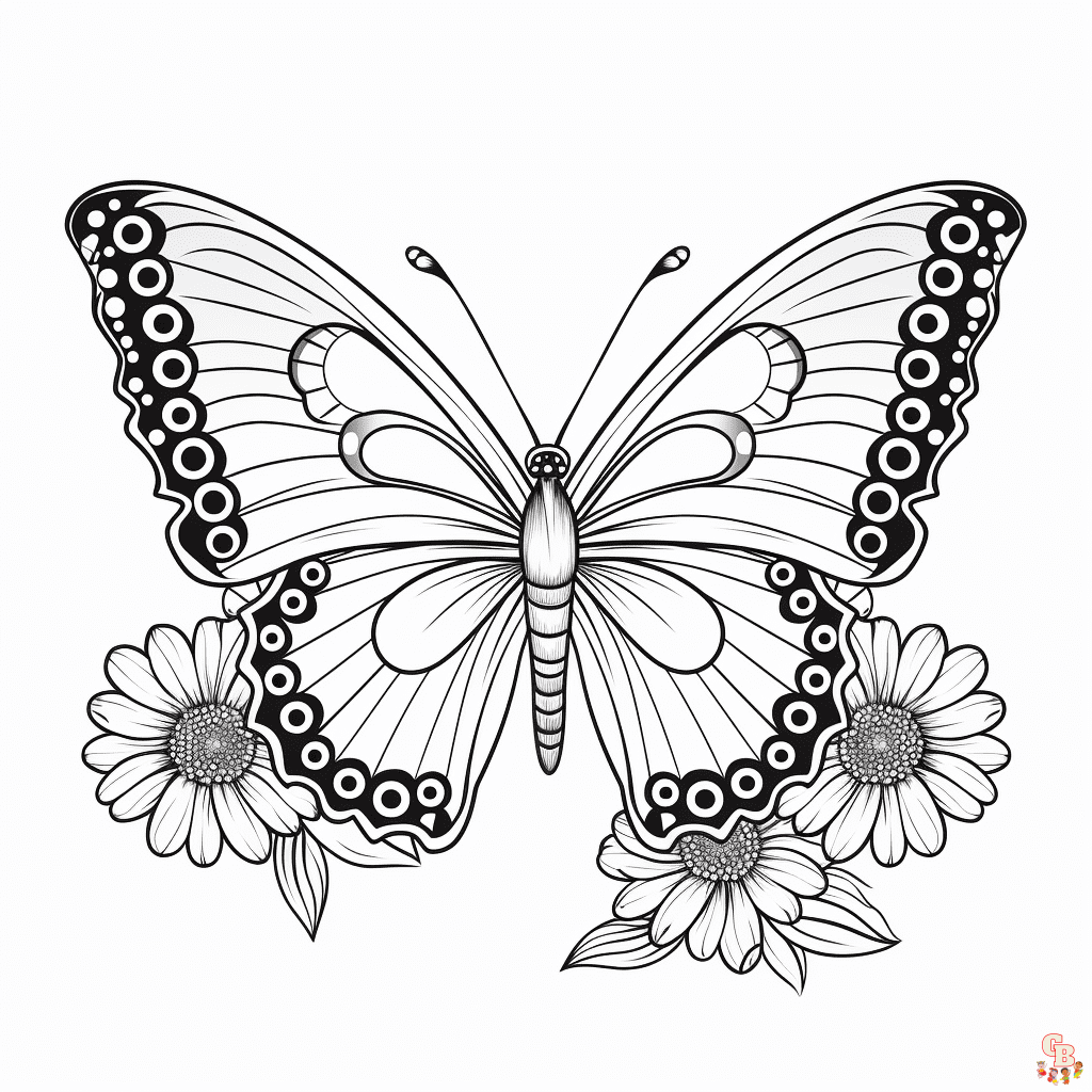 Omaľovánky Motýľov – Zadarmo A Na Tlač – Gbcoloring