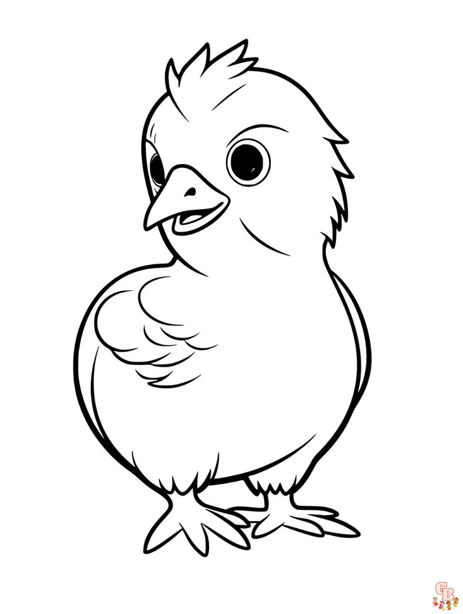 coloring pages chick