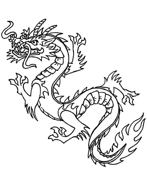 Dragon Coloring Pages Printable and Free